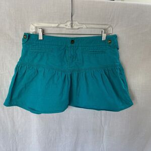 Ben Sherman Micro Mini Skirt Blue Denim Size Small